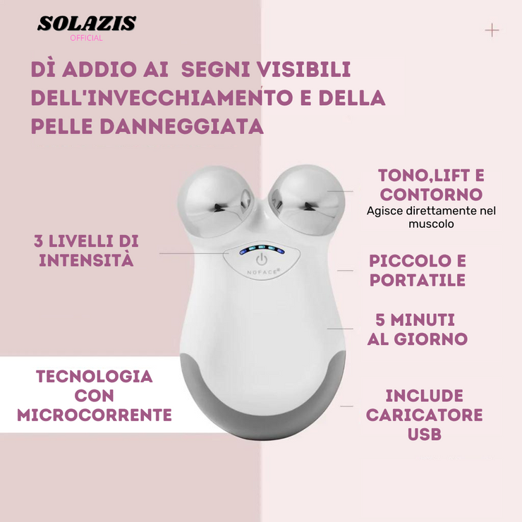 Solazis® Cura ultra delle occhiaie+Mini Dispositivo di Tonificazione del Viso