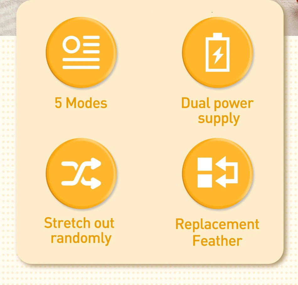 2 In 1 Smart Feather Ball Toy For Cats Dogs Set